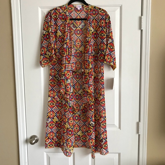 Aztec Print Kimono Cover Up - Picture 2 of 5